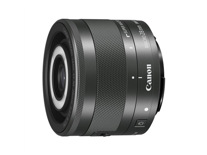 キヤノン、LEDライト内蔵のマクロレンズ「EF-M28mm F3.5 マクロ IS STM