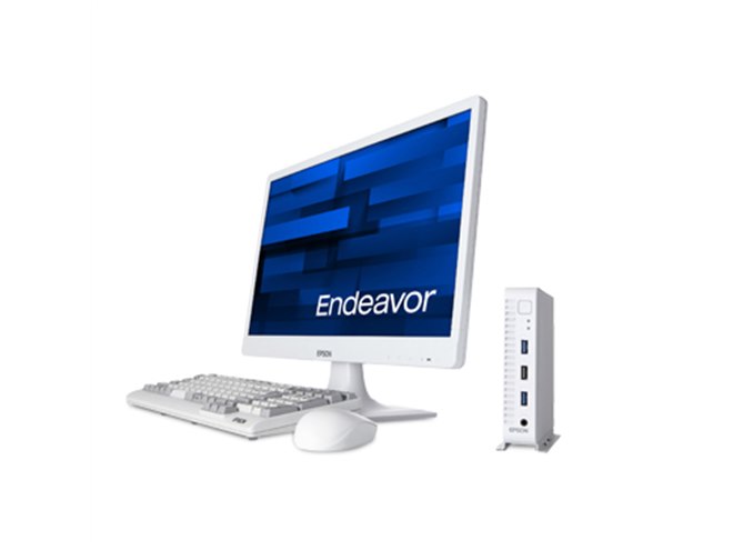 エプソン、Core i3-7100搭載のウルトラコンパクトPC「Endeavor ST40E