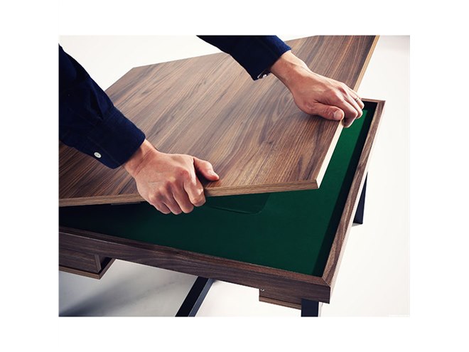 ビーズ、モダンなローテーブルが麻雀卓に早変わりする「シークレット