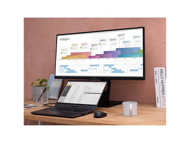iiyama、3440×1440表示に対応した34型液晶ディスプレイ「ProLite