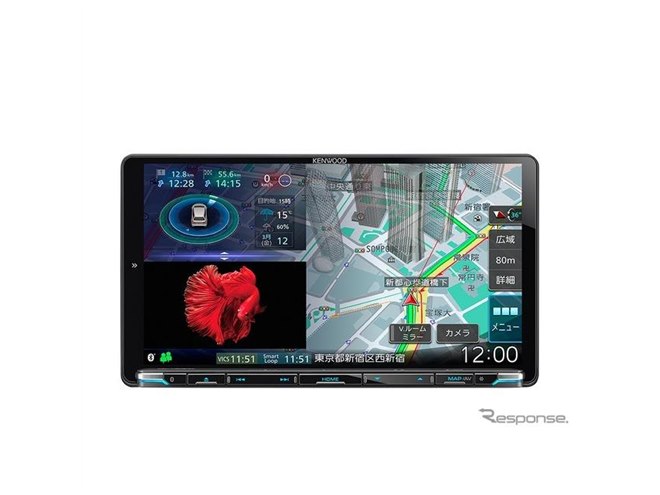 新・HD描画マップ」で地図表示が大幅進化、彩速ナビ タイプM新モデル