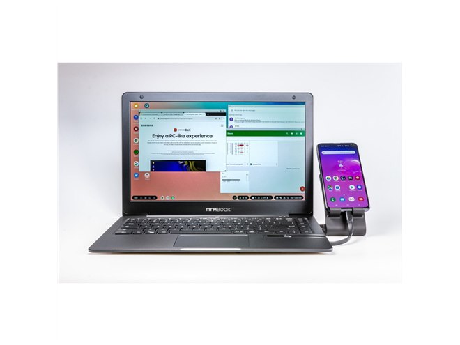Style、対応スマホを接続してノートPCのように使える「Mirabook