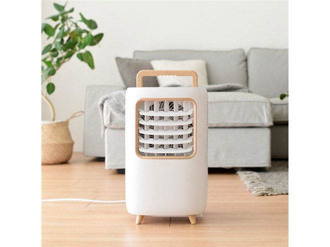 山善、－7度の冷風で涼める「コンパクトクーラー」に木目調デザインの