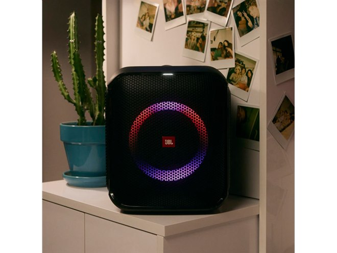 JBL、IPX4防水のキューブ型Bluetoothスピーカー「PartyBox Encore