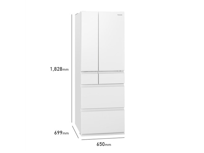 パナソニック、両開きフラットスチールドア採用の大容量501Lパーシャル