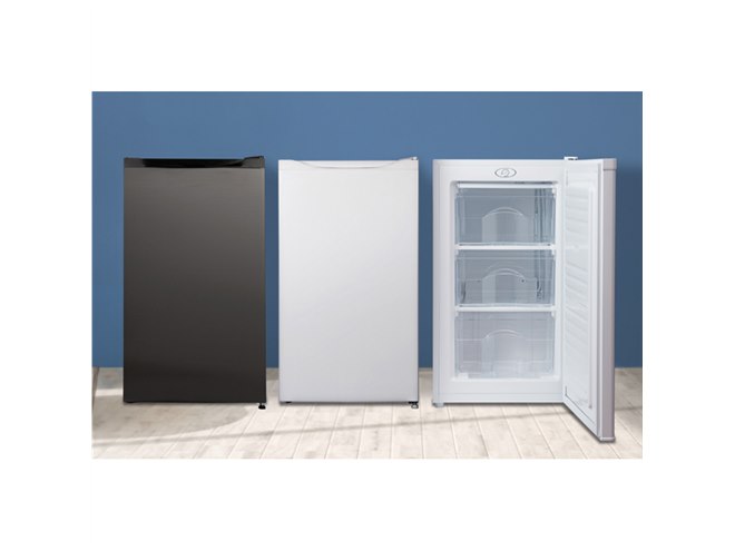 MAXZEN、カウンターキッチン下などに設置できる1ドア64L冷凍庫