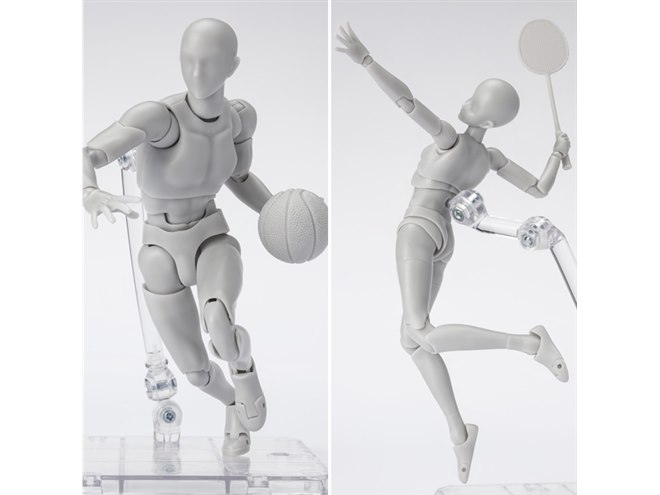 デッサン用フィギュア「ボディくん/ボディちゃん」に、スポーツが