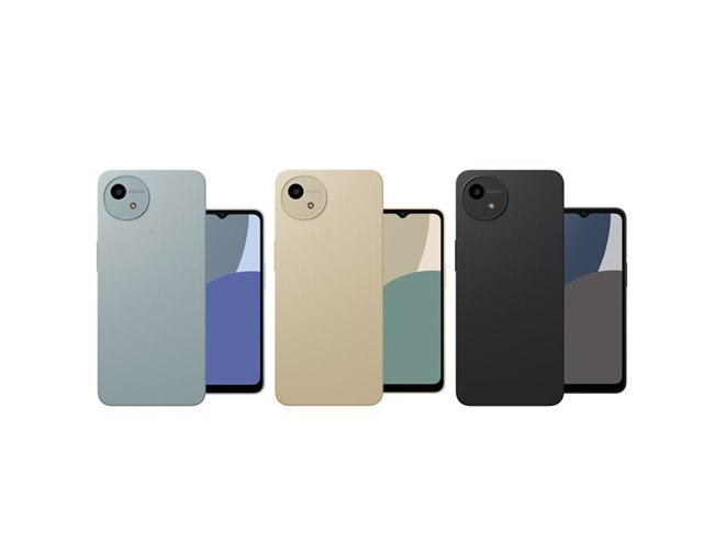 シャープ、画面に強化ガラスを採用した約6.6型ベーシックスマホ「AQUOS