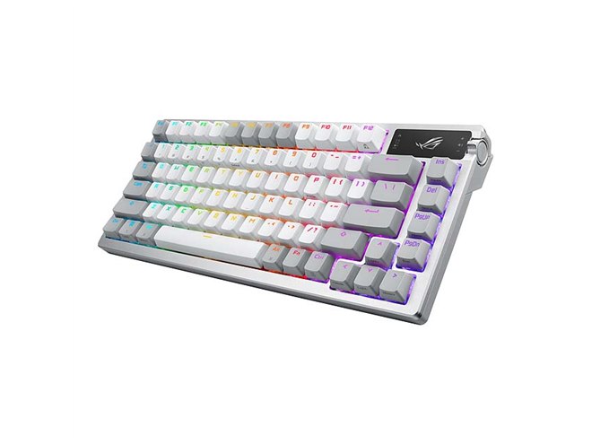 ASUS、カスタムキーボード「ROG Azoth」の白色バージョン「Moonlight