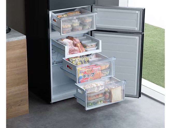アイリスオーヤマ、大容量123L冷凍庫を採用した「冷凍冷蔵庫 235L IRSN