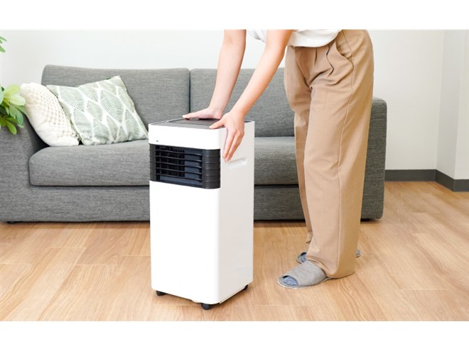 サンコー、工事不要でスリム設計のスポットクーラー「スッキリサイズ