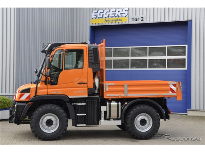 メルセデスベンツ『ウニモグ』、低床仕様登場…荷台高1200mm以下で作業