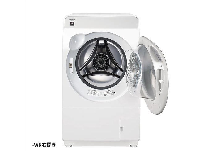 シャープ、洗濯11kg/乾燥6kgのプラズマクラスタードラム式洗濯乾燥機