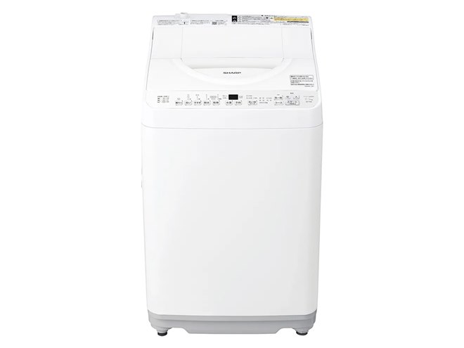 シャープ、節水＆清潔性にすぐれた「穴なし槽」搭載の縦型洗濯乾燥機