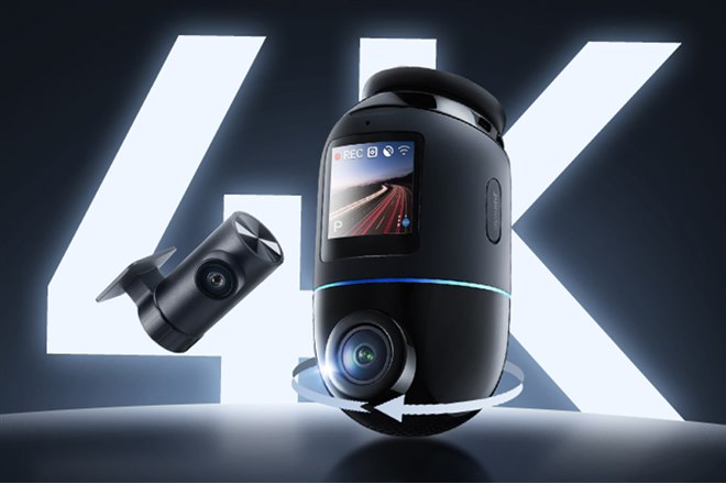 70mai、回転レンズで360度監視する前後2カメラドラレコ「Dash Cam 4K