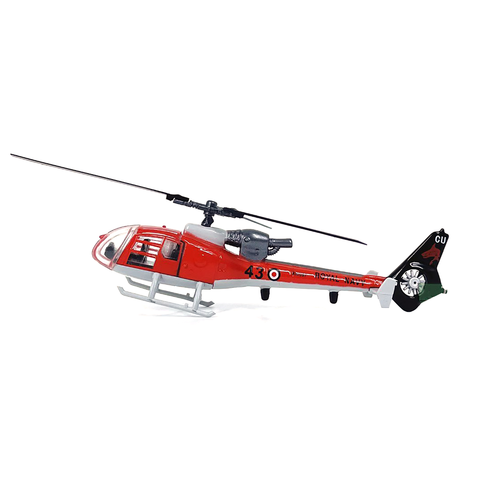 1:100 Scale SA341 Gazelle Helicopter Model - Diecast Alloy