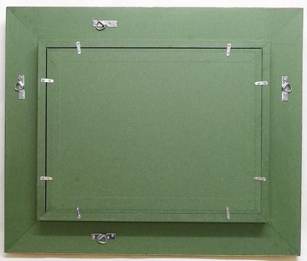 サンマルコ 金+黒 F25号 高級油彩額縁 アクリル板仕様 受注生産品