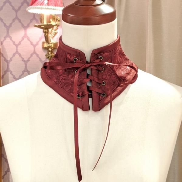 受注生産】ローズサテンネックコルセット（レッド） - 【公式