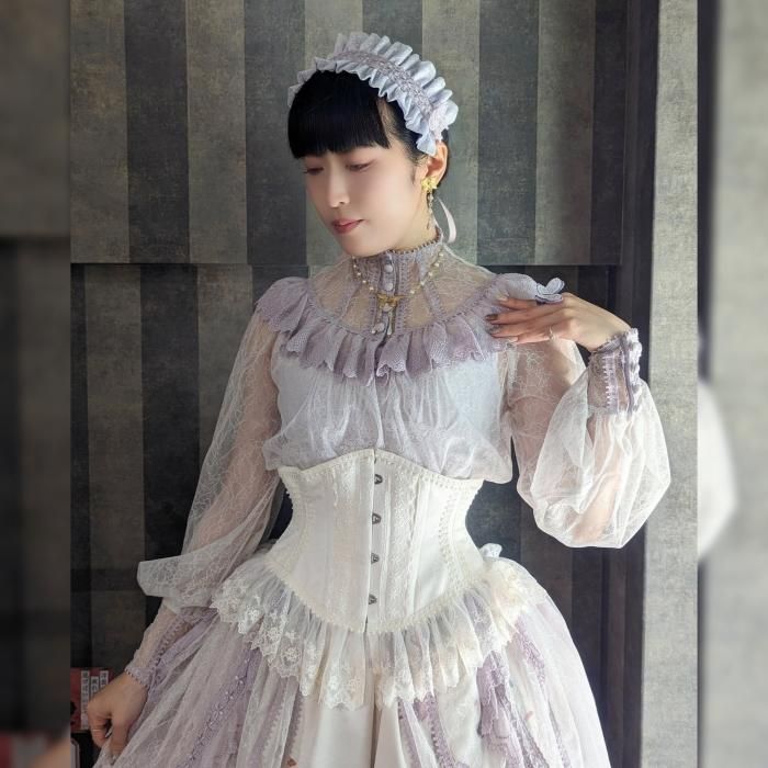 受注生産】Noir ミニコルセット (アイボリー) - 【公式】abilletage