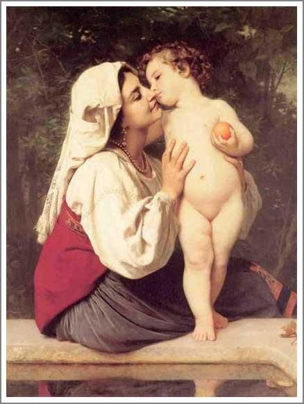 マリー・ローランサン【接吻】 - 手描き 絵画（油絵複製画）販売の