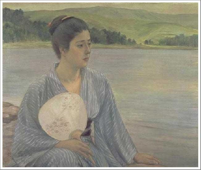 ルノワール【花瓶の黄金の菊】 - 手描き 絵画（油絵複製画）販売の