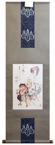 掛軸 『大津絵五人衆』 - 大津絵の店 Online Shop