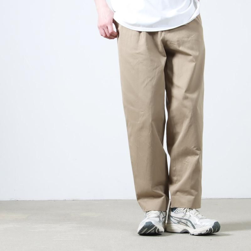 YAECA (ヤエカ) CHINO CLOTH PANTS TACK TAPERED / チノクロスパンツ