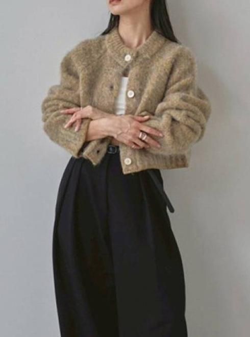 TODAYFUL (トゥデイフル）Brashed Knit Cardigan☆ 25秋冬.【12520530