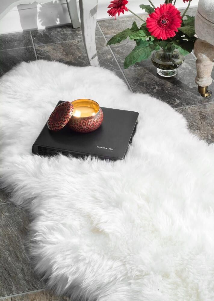 ニュージーランドウール100％ シープスキン・ムートンラグ 2枚 Shag