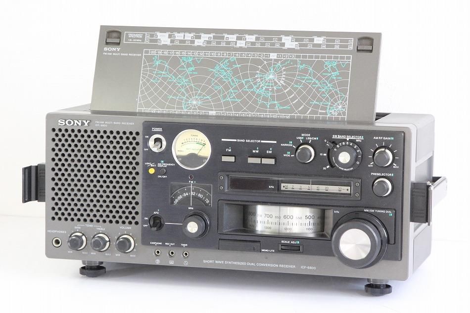 ICF-6800｜SONY BCLラジオ 万能ACアダプター付｜中古品｜修理販売