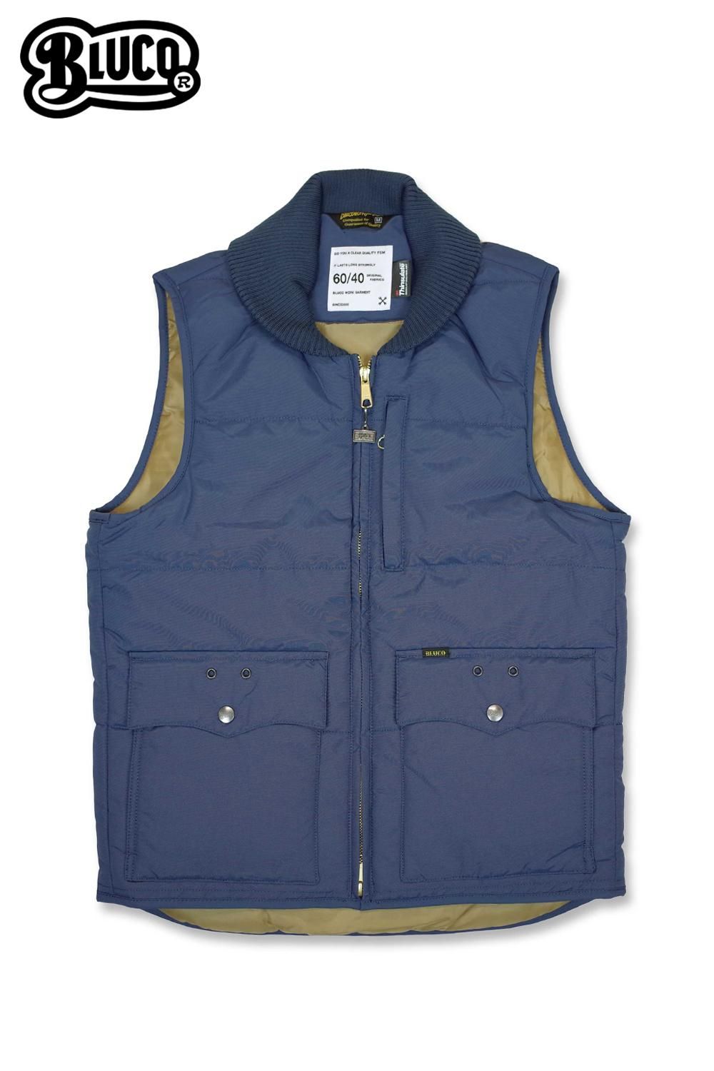 BLUCO(ブルコ) ワークリブベスト WORK RIB VEST OL-044 通販正規取扱