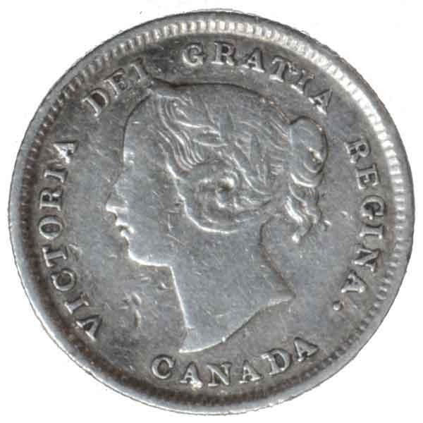 ビクトリア女王5セント銀貨|カナダ|コレクターズショップトモリンズ24
