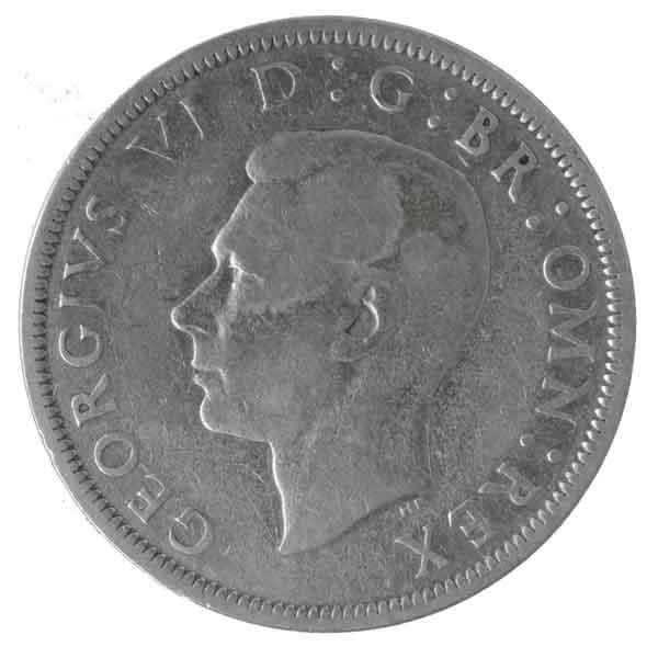 ジョージ6世ハーフクラウン銀貨|コレクターズショップトモリンズ24
