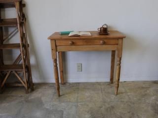 アンティークパイン家具のテーブル デスク - 【パインフラット