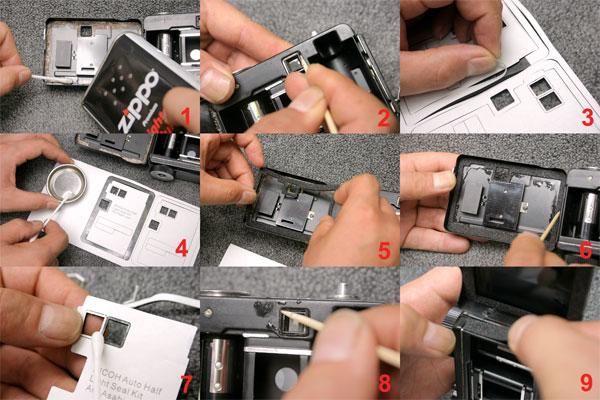 Ricoh AutoHalf E, E2 用カット済みモルト貼り替えキット - Aki-Asahi