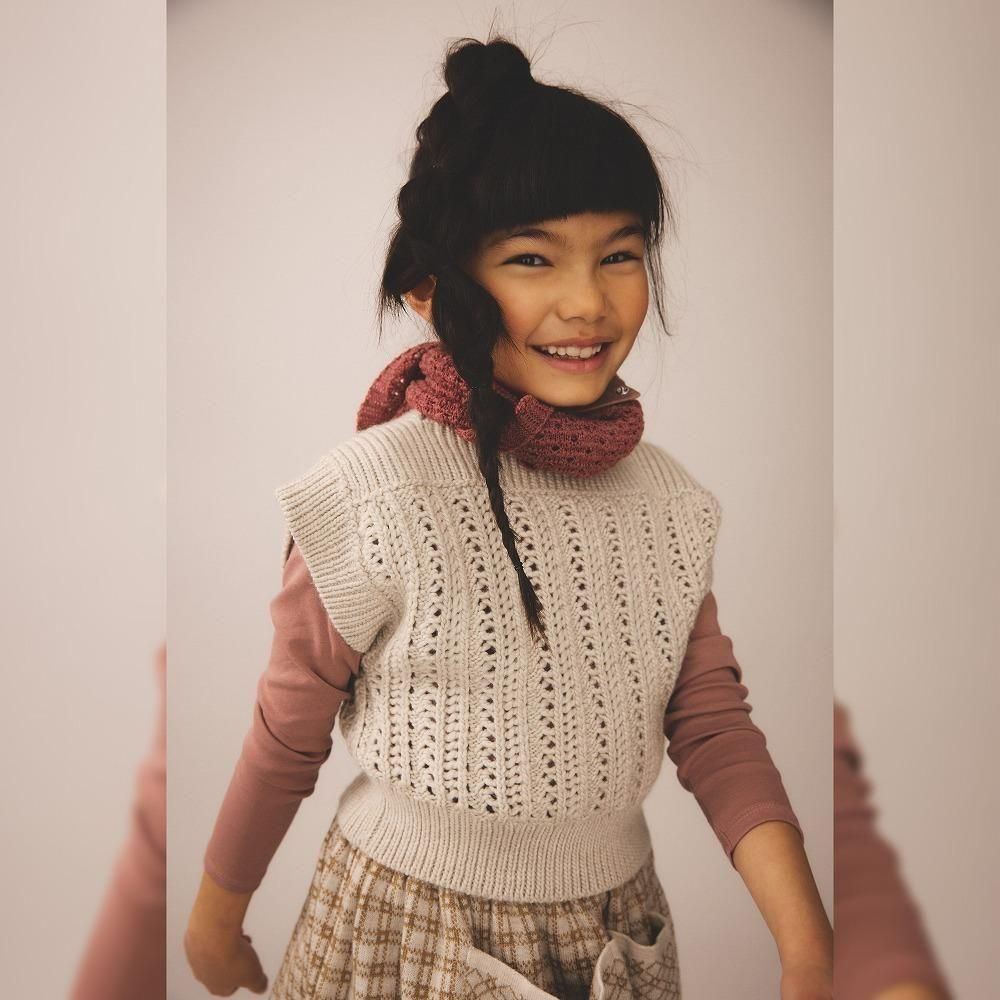 Soor Ploom キッズタートルネック / Long Sleeve Snap Turtleneck