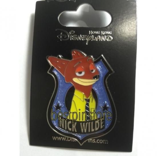 ズートピア ZOOTOPIA ニック・ワイルド ピン ピンバッジ 香港
