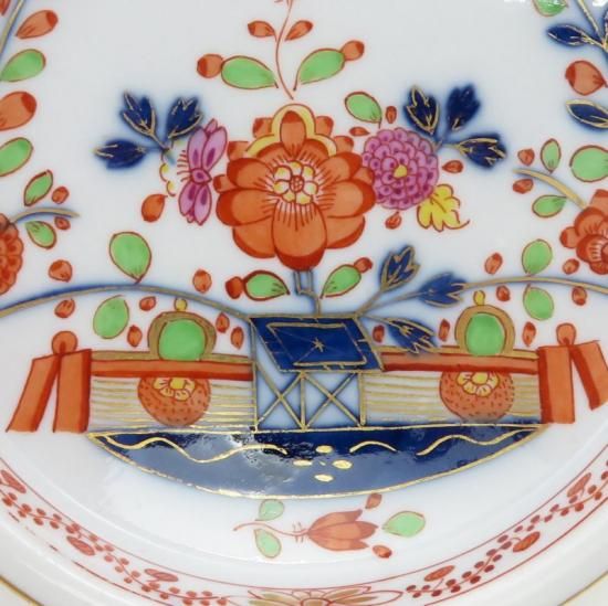 アンティーク マイセン カップ&ソーサー□シノワズリ 柿右衛門様式 花