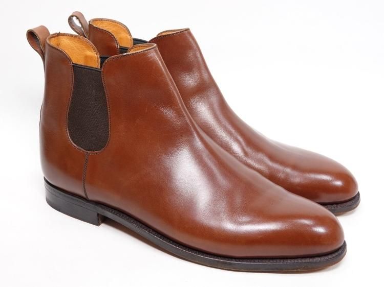 524 / 0612 使用数回 旧ロゴ JMウエストン サイドゴアブーツ ブラウン