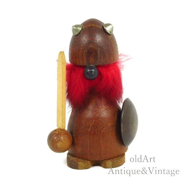 北欧デンマーク製Noggins社製1960-70年代ヴィンテージ木製チークウッド