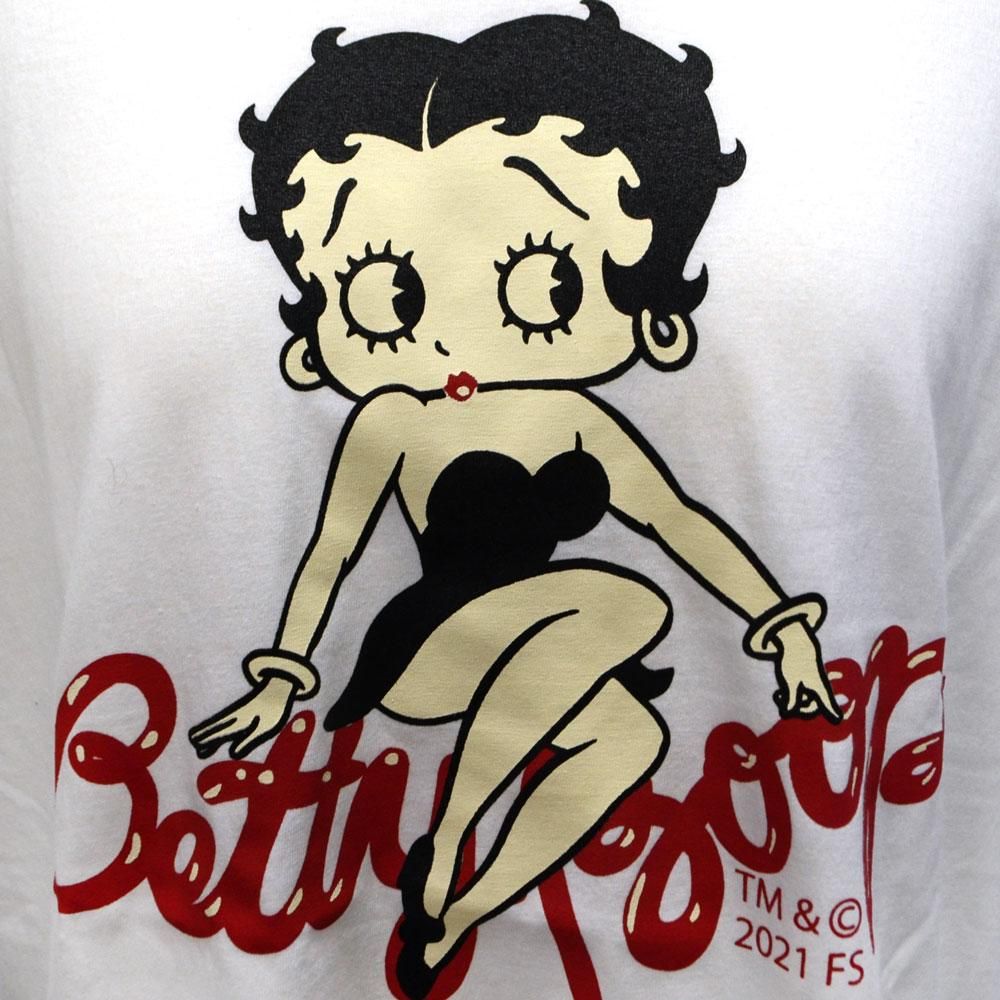 Tシャツ （おすわり） ホワイト L BB - ベティー ブープ グッズ 公式