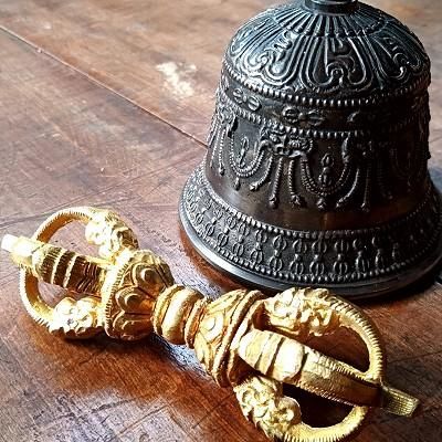 チベタンベル＆ドルジェset 中 ハイクオリティ チベット密教法具