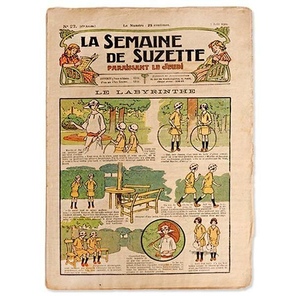 フランス アンティーク La Semaine de Suzette（アンティーク週間誌 U