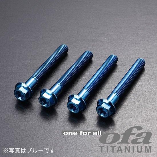 カラーチタン合金（6AL-4V)フランジ六角トルクス穴低頭ボルト - チタン