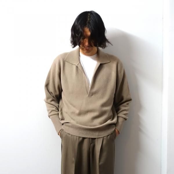 ssstein(シュタイン)/EXTRA FINE WOOL KNIT SKIPPER LS/BEIGE 通販