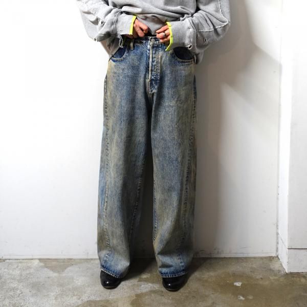 ssstein(シュタイン)/TWIST SEAM BAGGY VINTAGE DENIM JEANS/INDIGO