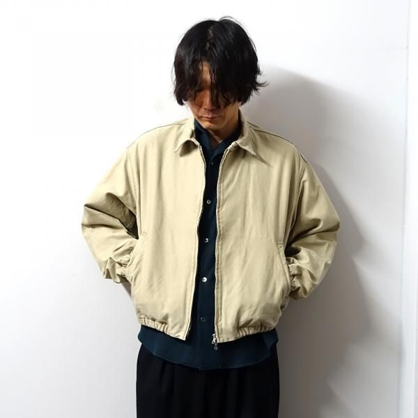 URU(ウル)/ZIP UP BLOUSON/F.BEIGE 通販 取り扱い-CONCRETE RIVER