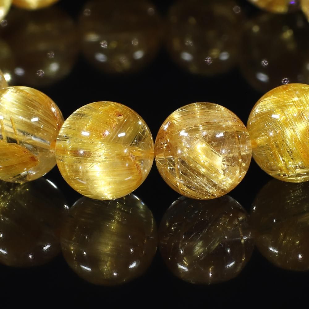 最高品質/黄色みの強い明るいゴールドルチル】タイチンルチルクォーツ