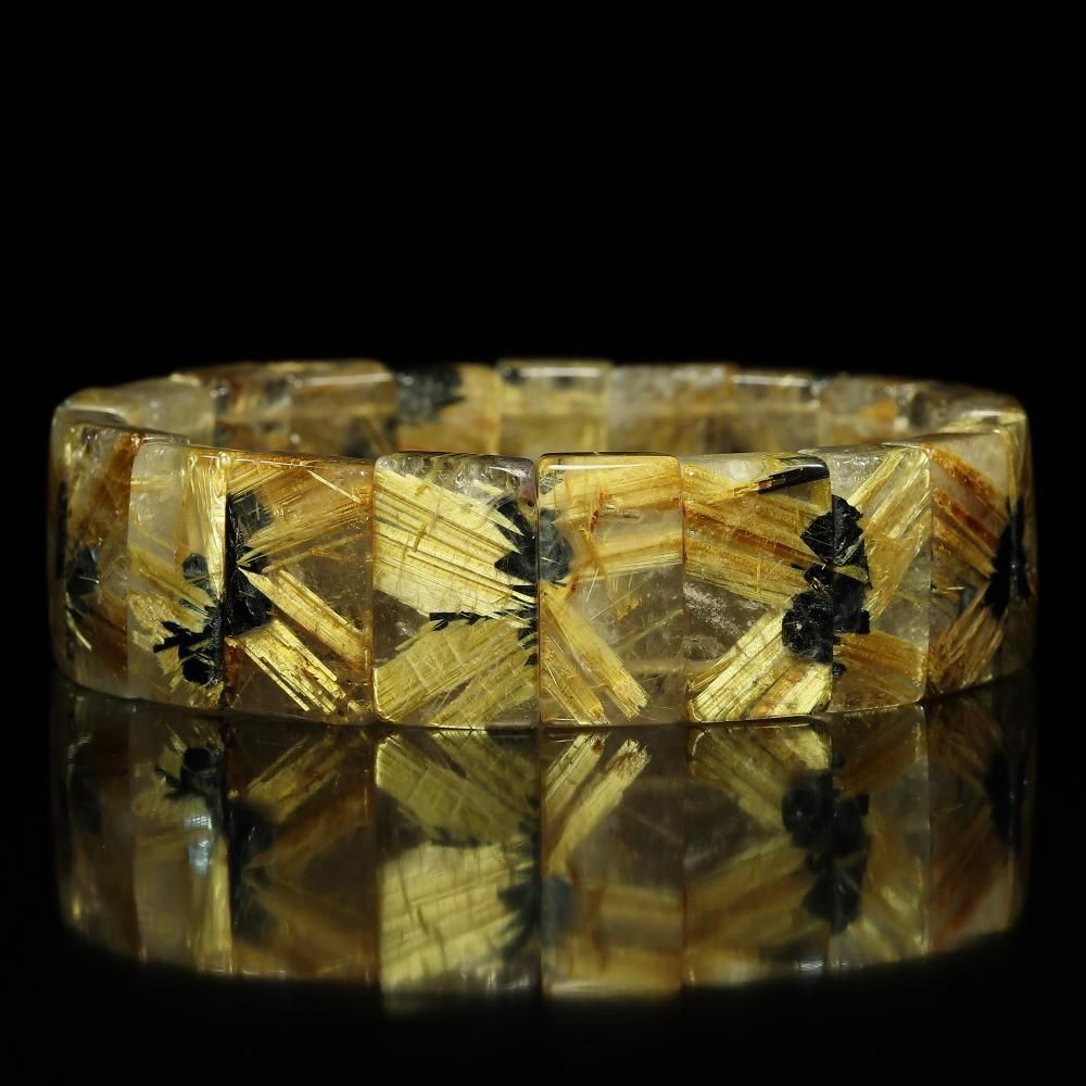 バングル-太陽放射ルチルクォーツ - ルチルクォーツ専門店【フォーチュ