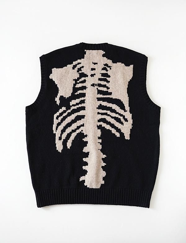 KAPITAL - 5G ウール BONEベスト - BLUE NEON